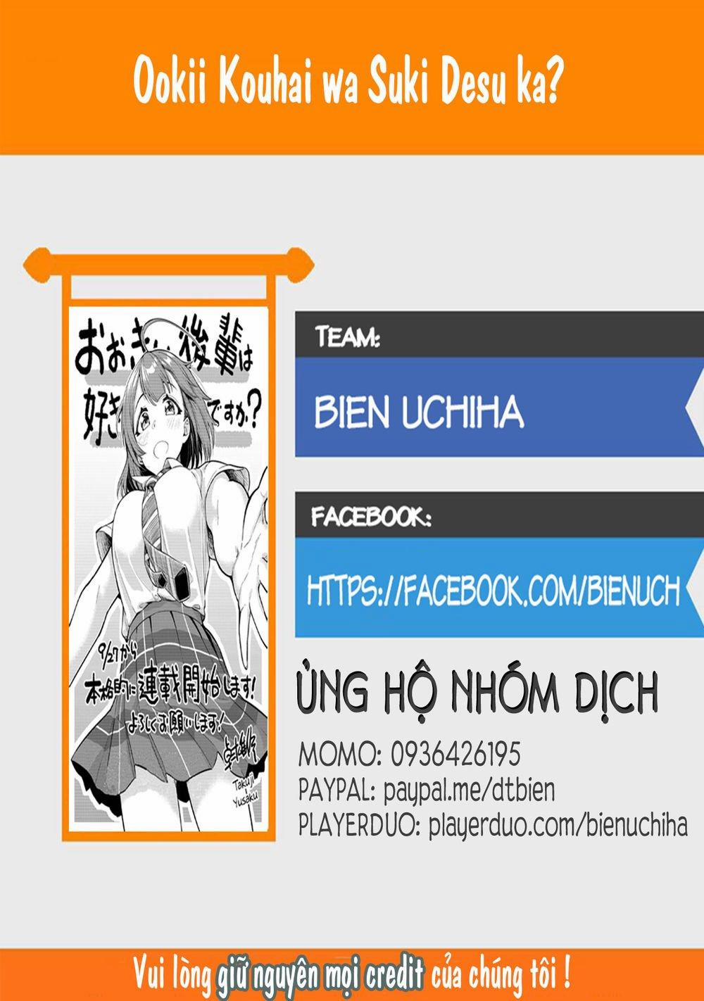Senpai Có Thích Đàn Em Bb (Big Boobs) 4 trang 0