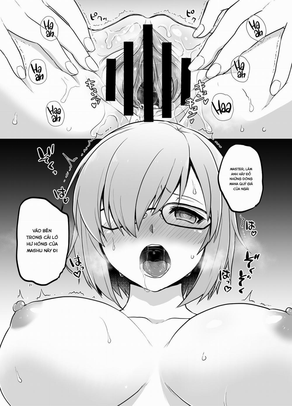 Senpai ga Rayshift Chuu Dake Kankei o Sematte Kuru Seiyoku Ousei na Chaldea Shokuin Oji-san to Mash (Fate/Grand Order) Oneshot trang 17