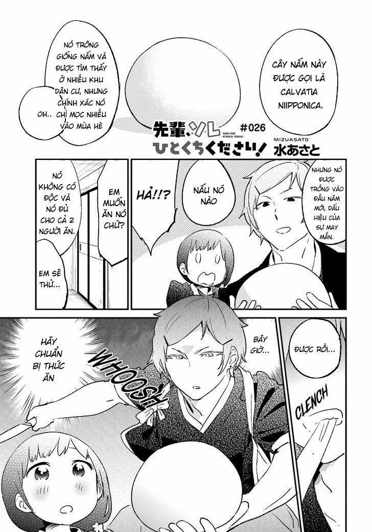 Senpai, Sore Hitokuchi Kudasai! 26 trang 1