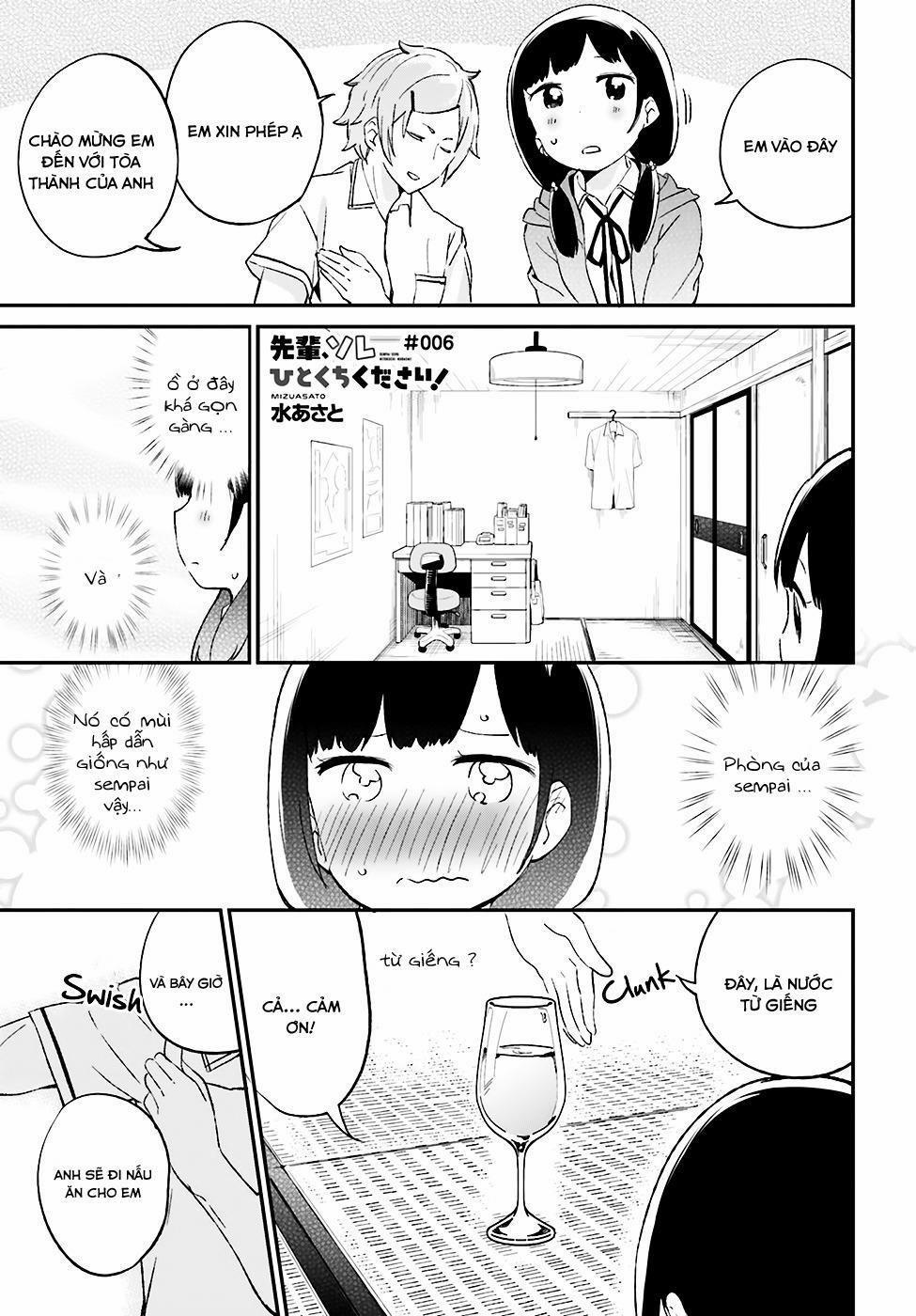 Senpai, Sore Hitokuchi Kudasai! 6 trang 1