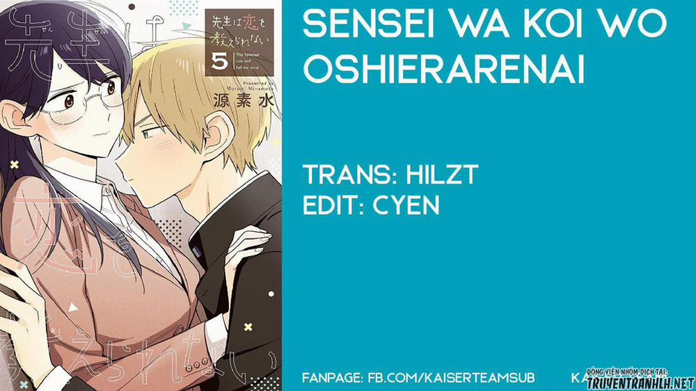 Sensei Wa Koi O Oshie Rarenai 37 trang 0