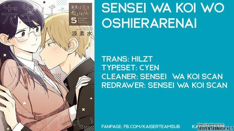 Sensei Wa Koi O Oshie Rarenai 45 trang 0