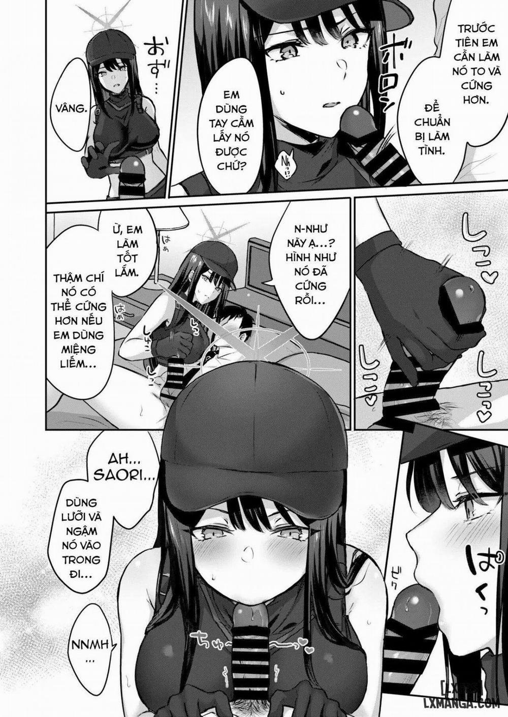 Series Oneshot Các Doujinshi Của Blue Archive P.2 Saori và tôi không thể rời khỏi phòng nếu tôi không làm vậy. trang 9