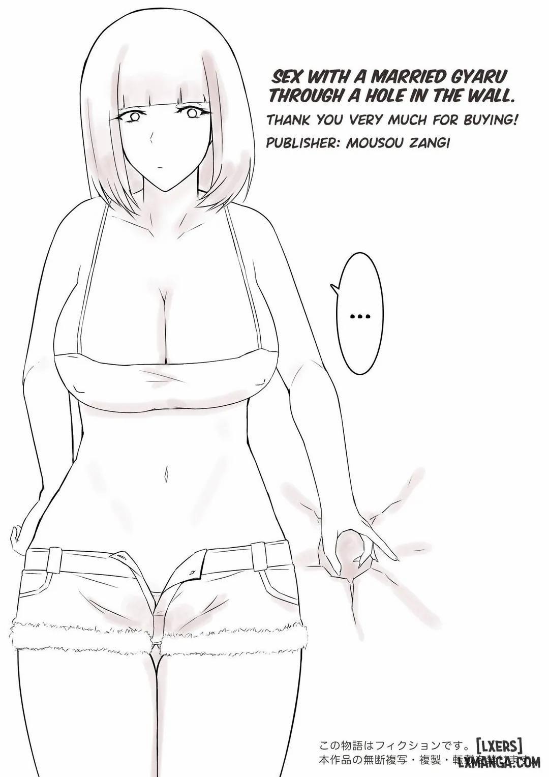 Sex With a Married Gyaru Through a Hole in The Wall Oneshot trang 34