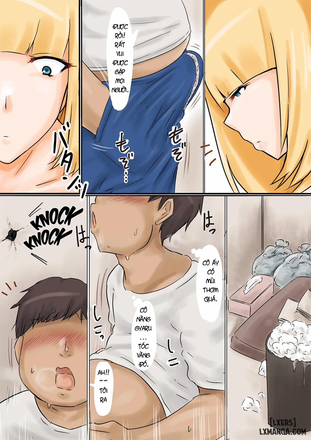 Sex With a Married Gyaru Through a Hole in The Wall Oneshot trang 5