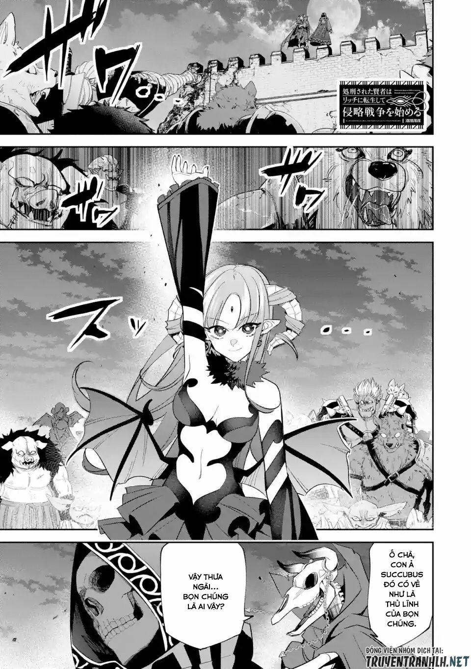Shokei Sareta Kenja Wa Lich Ni Tensei Shite Shinryaku Sensou Wo Hajimaru 6 trang 1
