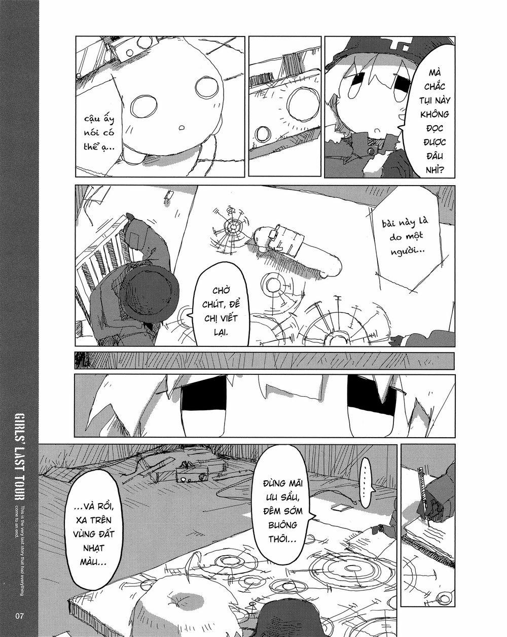 Shoujo Shuumatsu Ryokou 43.5 trang 6