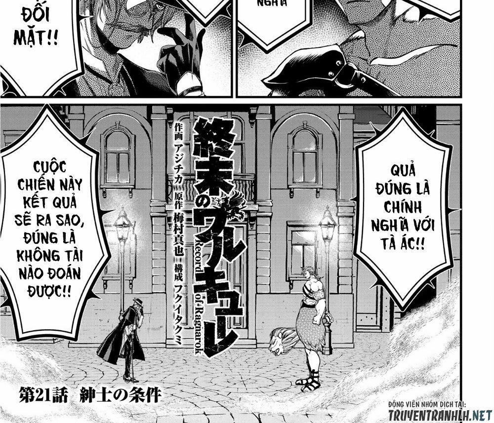 Shuumatsu No Valkyrie 21 trang 1