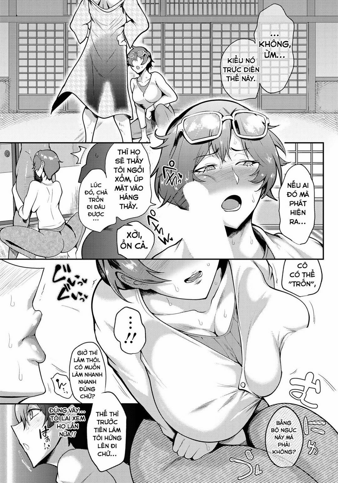 Silhouette Through the Screen – Sensei’s Suspiciously Swaying Oneshot trang 3