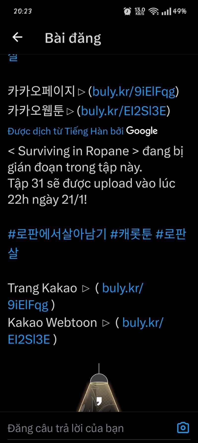 Sinh Tồn Trong Cuốn Tiểu Thuyết Romance Fantasy 31 trang 0