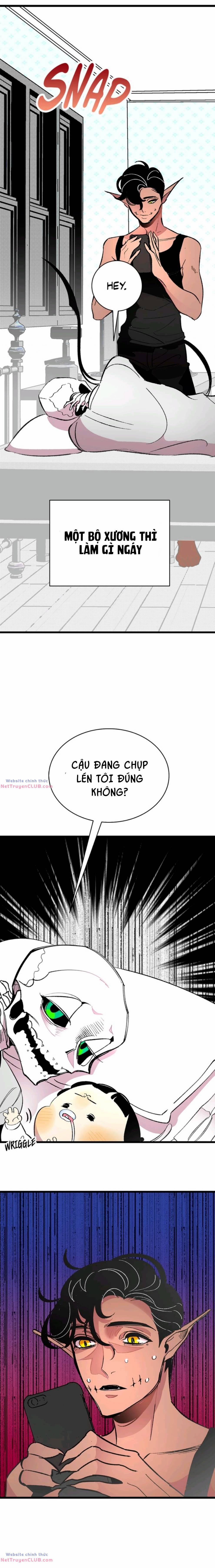 Skeleton Bất Đắt Dĩ Trở Thành Bố Của Bé Mèo Con 14 trang 1