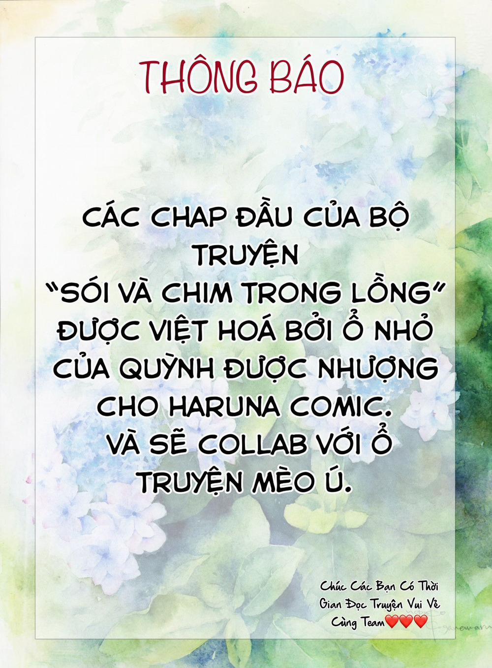 Sói Và Chim Trong Lồng 1 trang 0