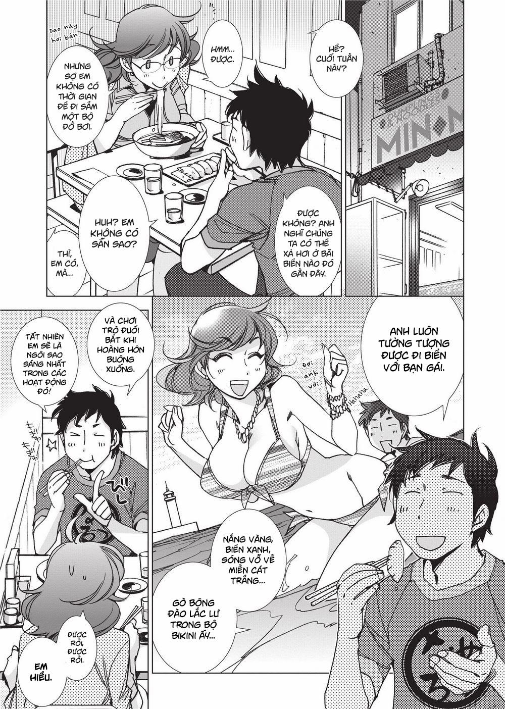 Stop Quibbling About Love 0 Tsunashima-kun và Ookura-sensei đi biển trang 1