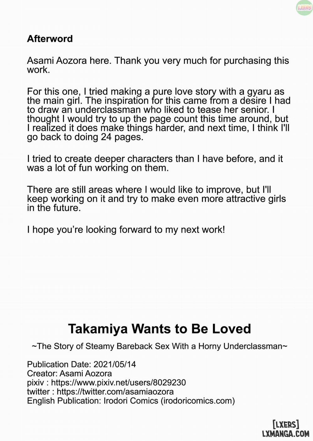 Takamiya-san wa Aisaretai Oneshot trang 33