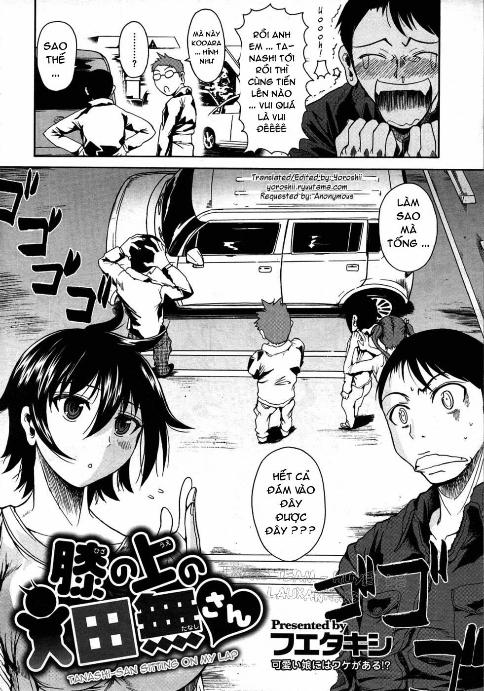 Tanashi-San Sitting On My Lap Oneshot trang 2