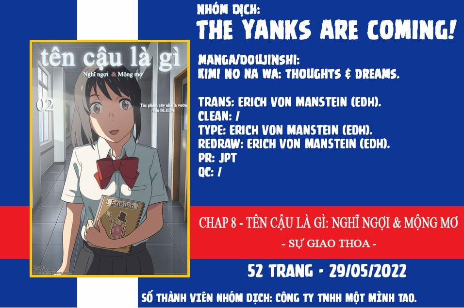 Tên Cậu Là Gì: Nghĩ Ngợi & Mộng Mơ 0 Sự giao thoa. trang 52