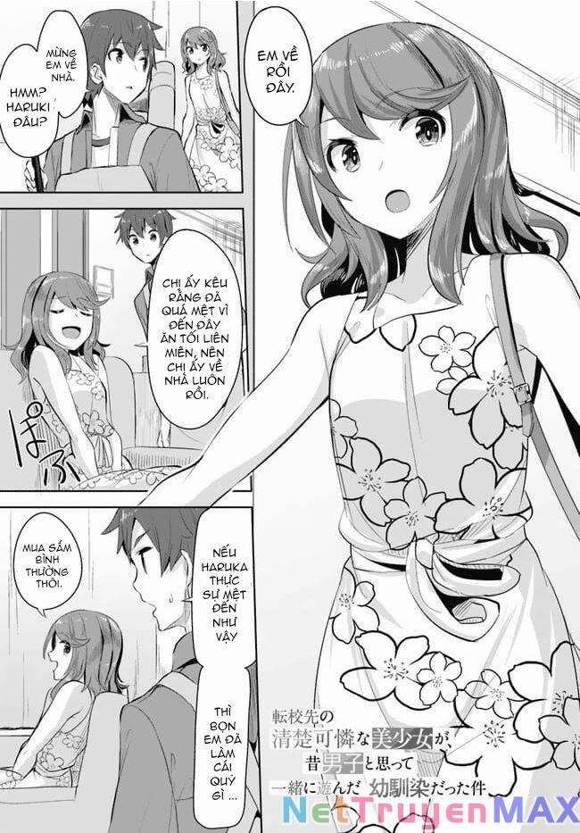 Tenkou-Saki No Seiso Karen Na Bishoujo Ga, Mukashi Danshi To Omotte Issho Ni Asonda Osananajimi Datt 9 trang 1