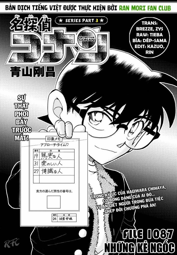 Thám Tử Conan 1087 trang 1