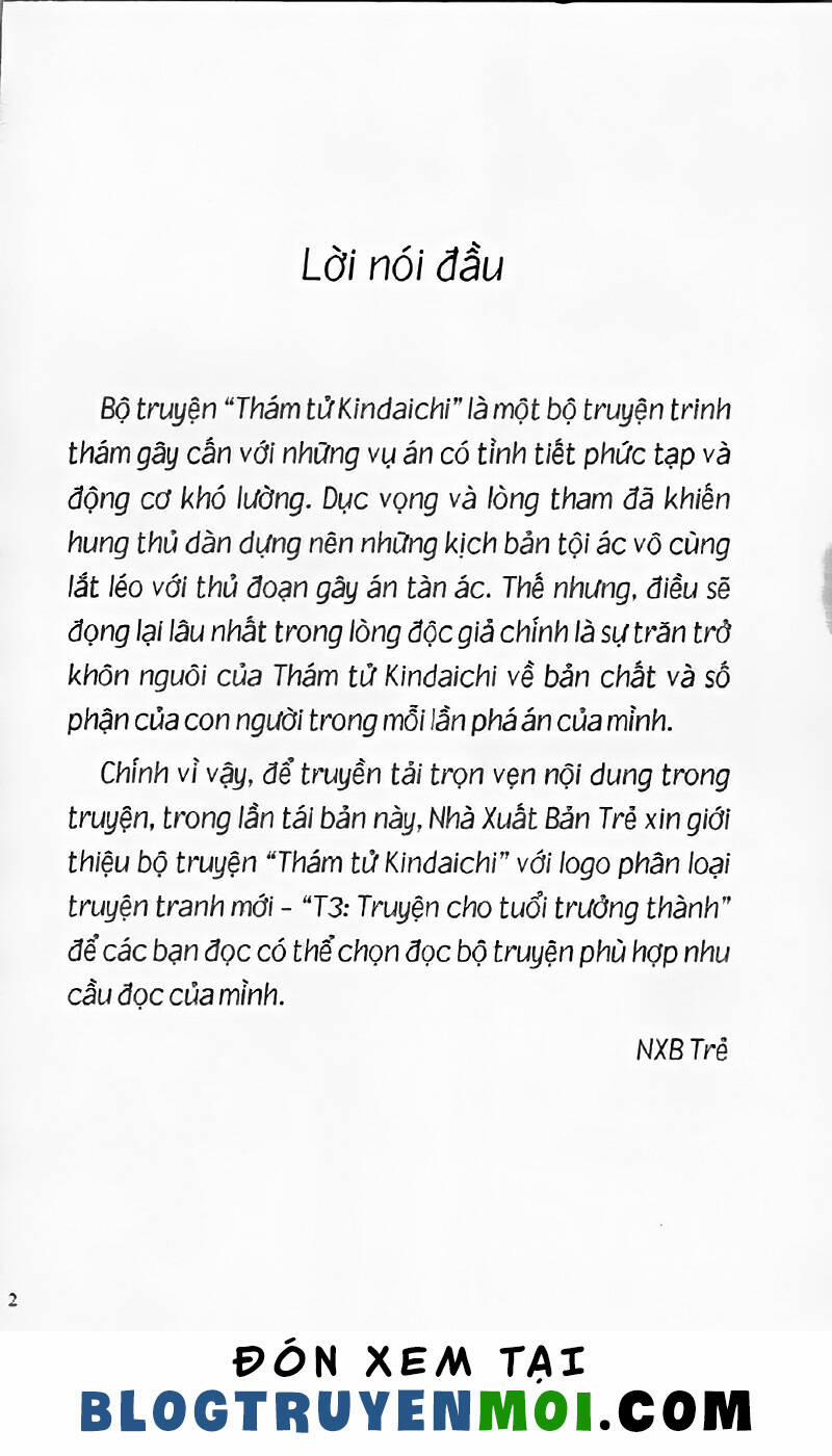 Thám Tử Kindaichi (Bản Đẹp) 19.1 trang 2