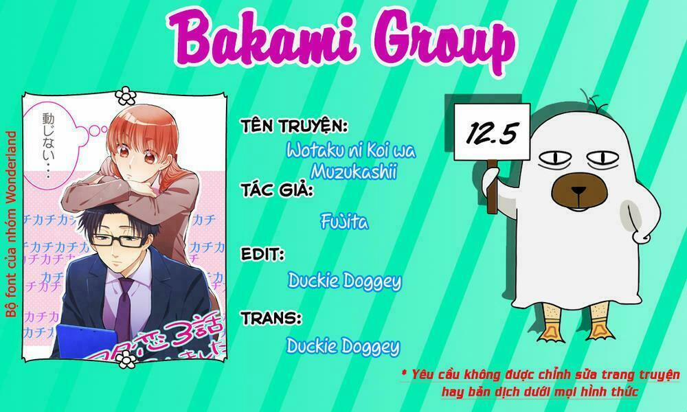 Thật Khó Để Yêu 1 Otaku 12.5 trang 0