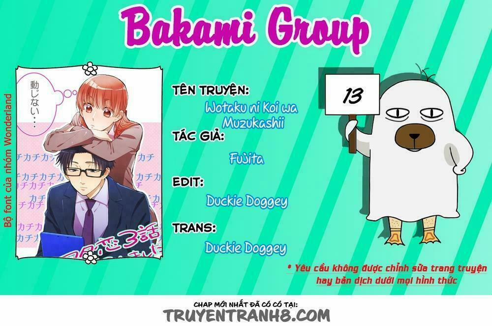 Thật Khó Để Yêu 1 Otaku 13 trang 0