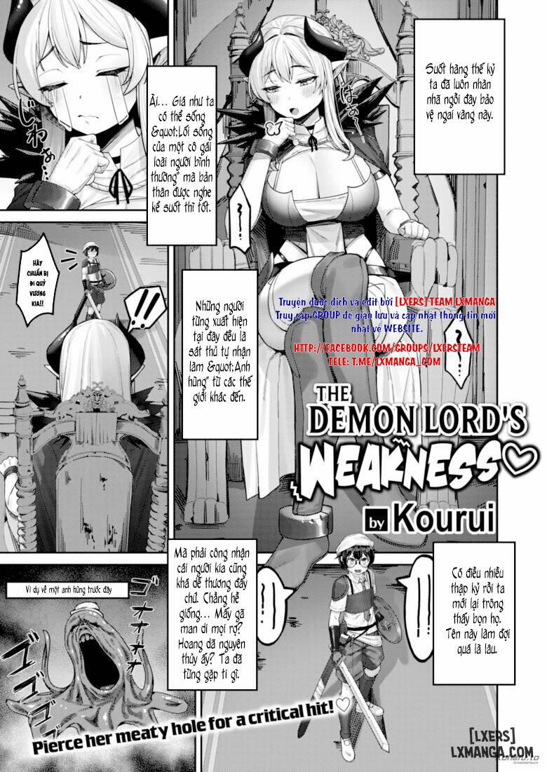 The Demon Lord's Weakness Oneshot trang 0