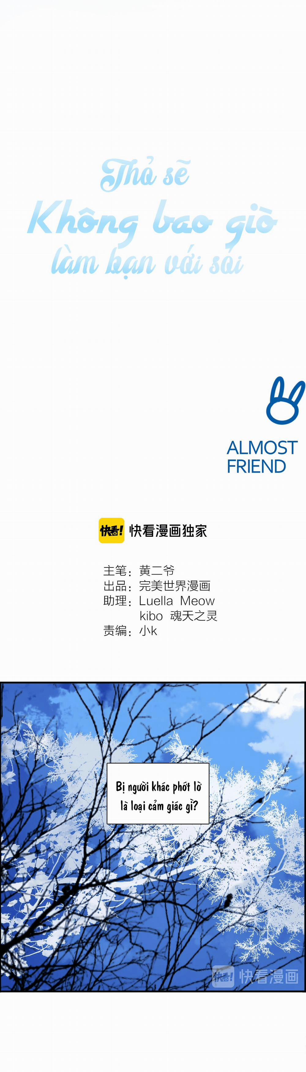 Thỏ Sẽ Không Bao Giờ Làm Bạn Với Sói 1 trang 3