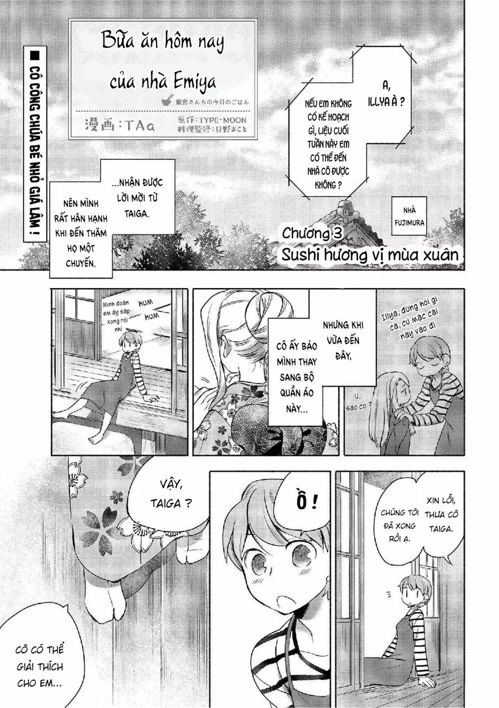 Thực Đơn Hôm Nay Cho Gia Đình Emiya 3 trang 1