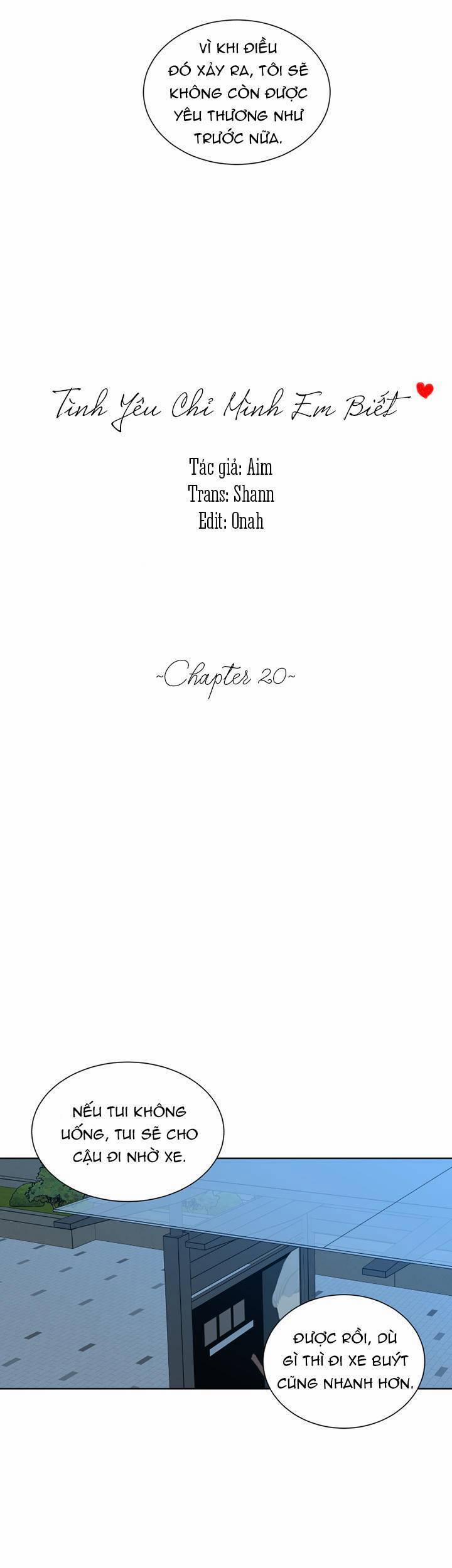 Tình Yêu Chỉ Mình Em Biết 20 trang 6