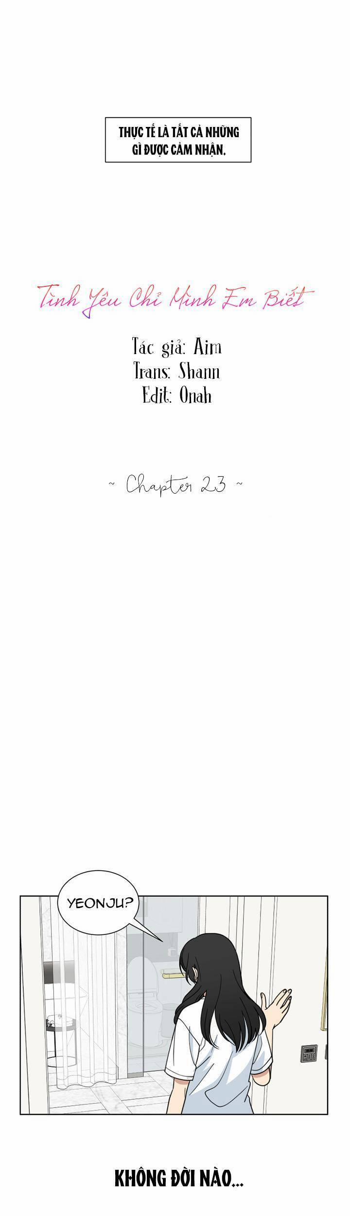 Tình Yêu Chỉ Mình Em Biết 23 trang 3
