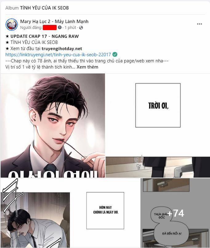 Tình Yêu Của Ik Seob 16.2 trang 0