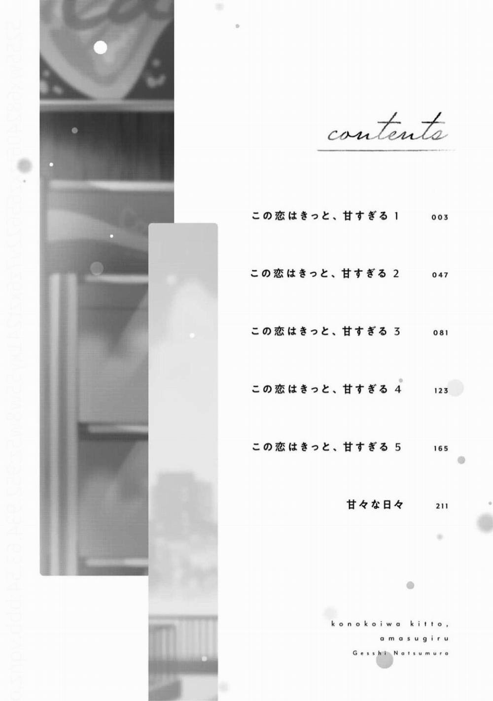 Tình Yêu Này Thực Sự Quá Ngọt Ngào Rồi 5 trang 5