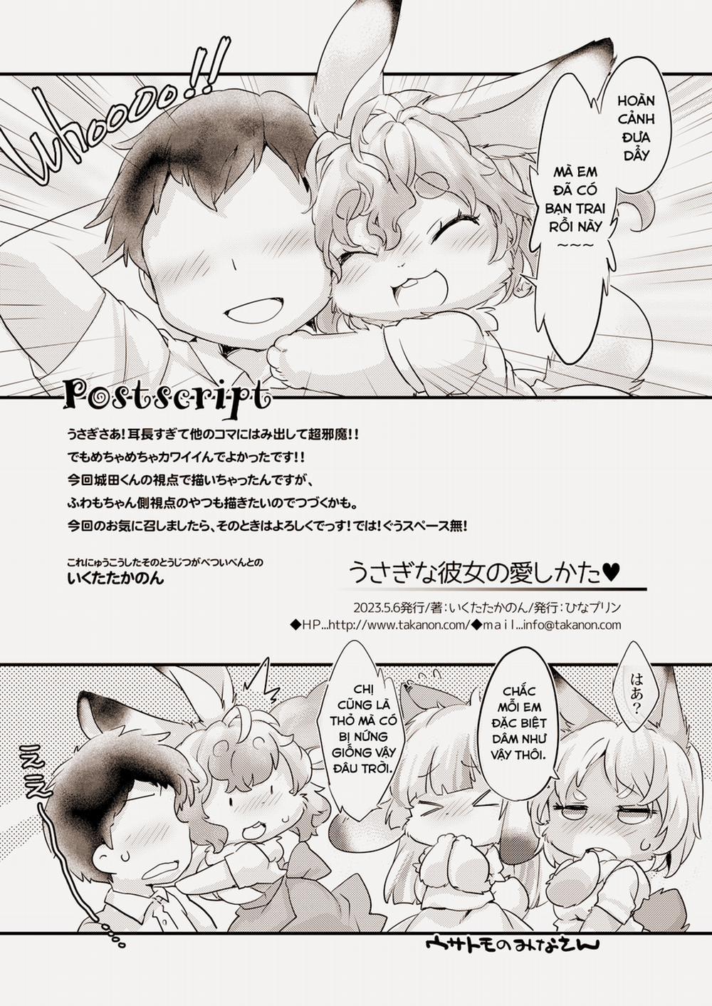 Tình yêu với bạn gái thỏ Oneshot trang 18