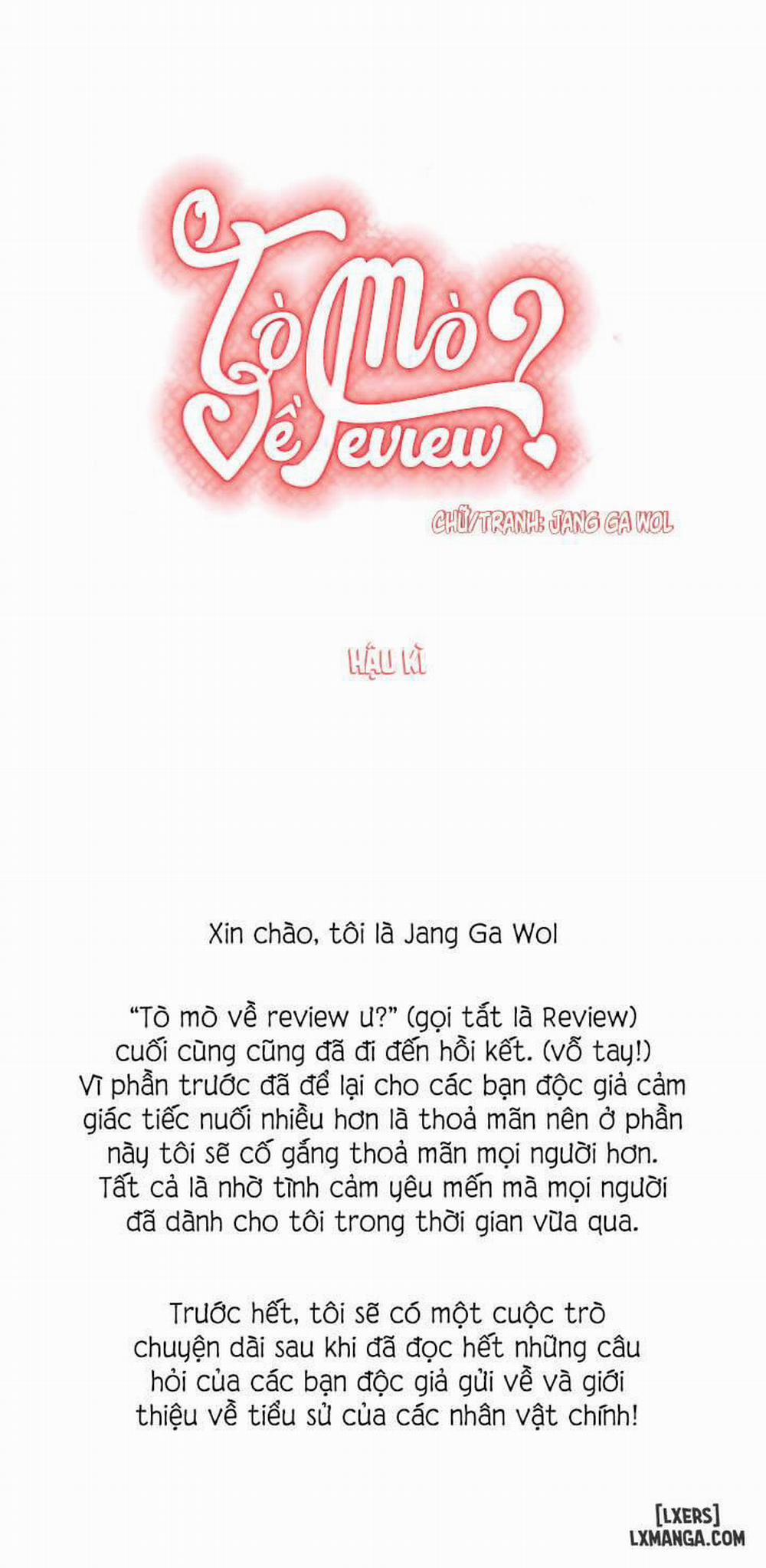 Tò mò về Review ư? Hậu kì trang 0