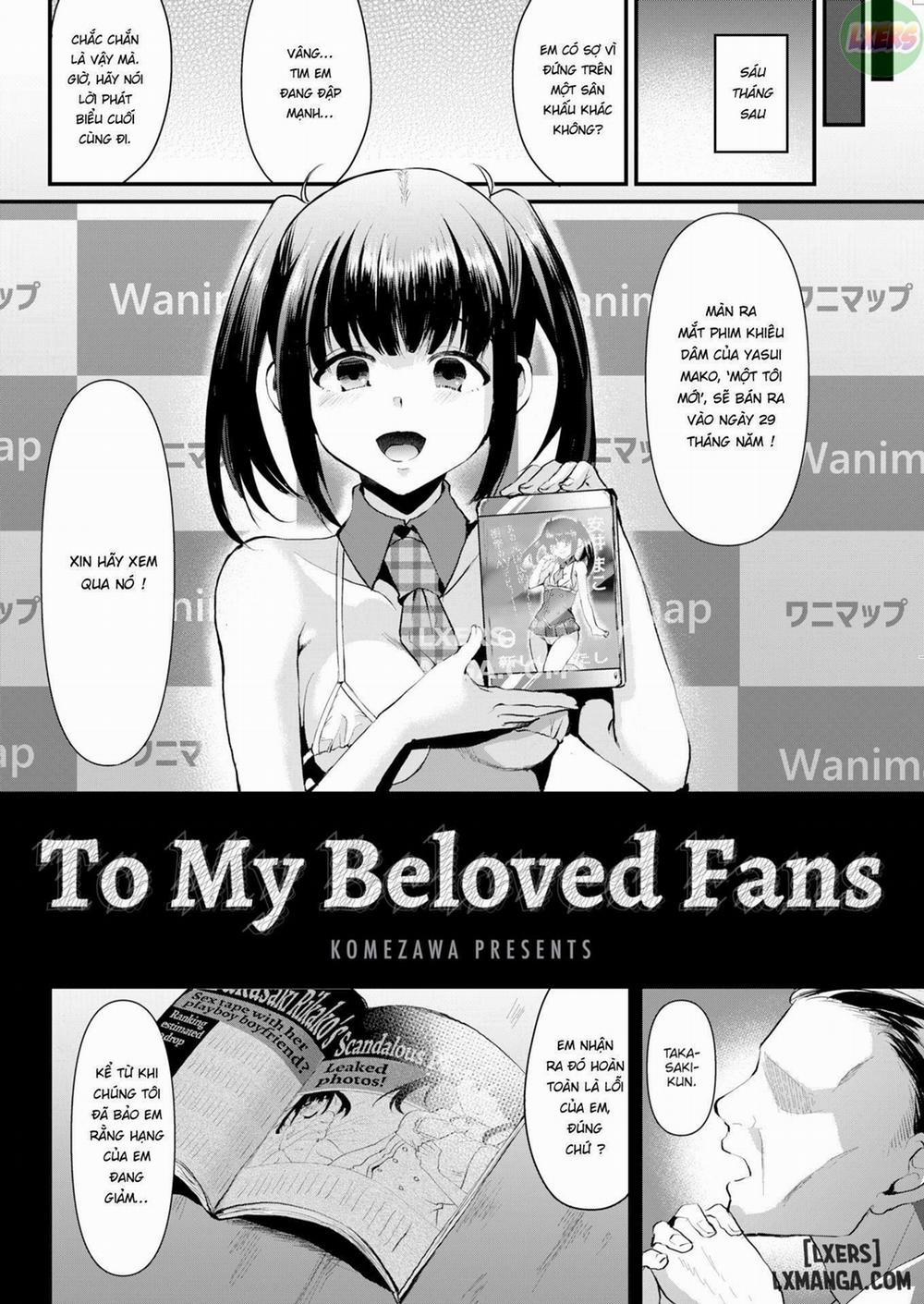 To My Beloved Fans Oneshot trang 1