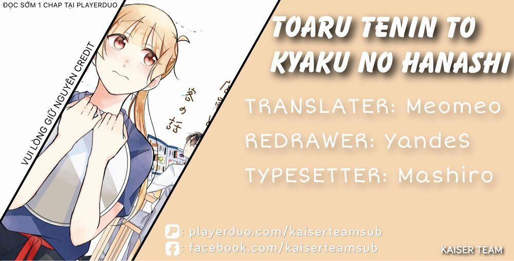 Toaru Tenin To Kyaku No Hanashi 2 trang 0