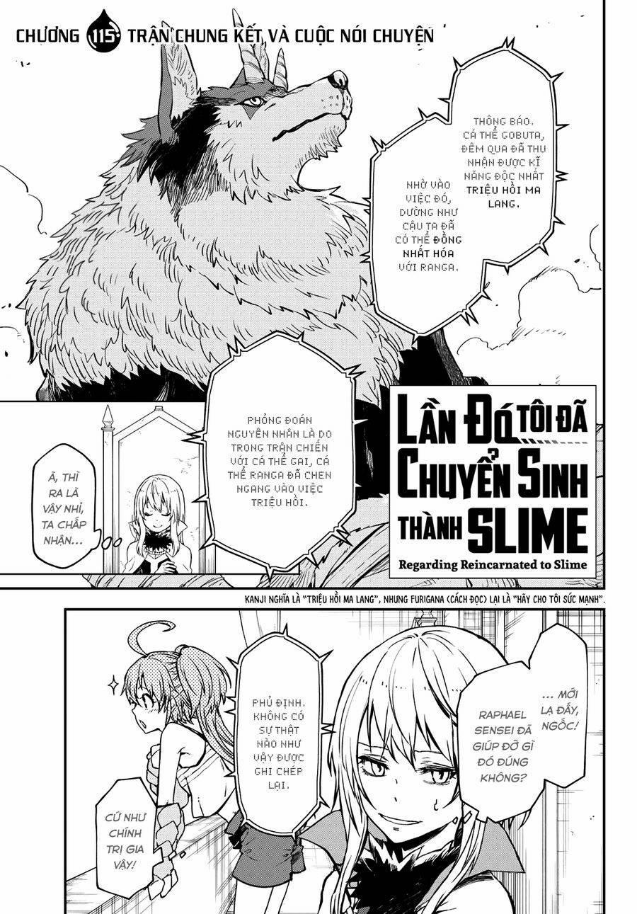Tôi Đã Chuyển Sinh Thành Slime 115 trang 1