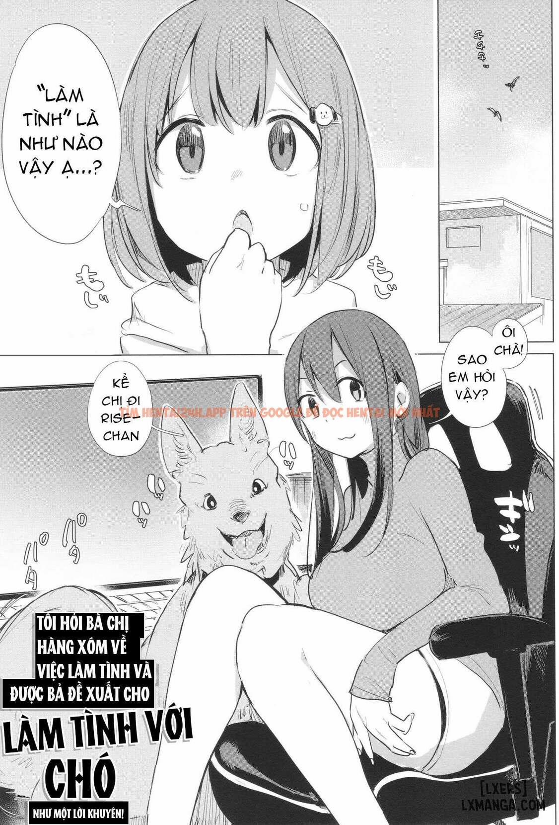 Tôi Hỏi Bà Chị Hàng Xóm Về Việc Làm Tình Và Được Bả Đề Xuất Cho Làm Tình Với Chó Như Một Lời Khuyên! OneShot trang 2