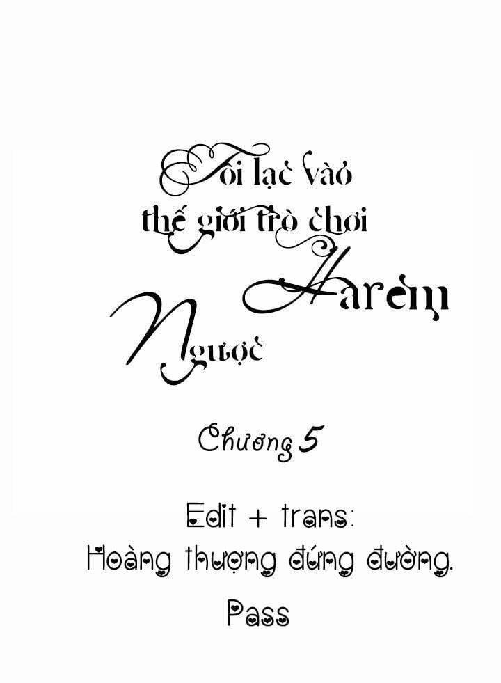 Tôi Lạc Vào Thế Giới Trò Chơi Harem Ngược 5 trang 1