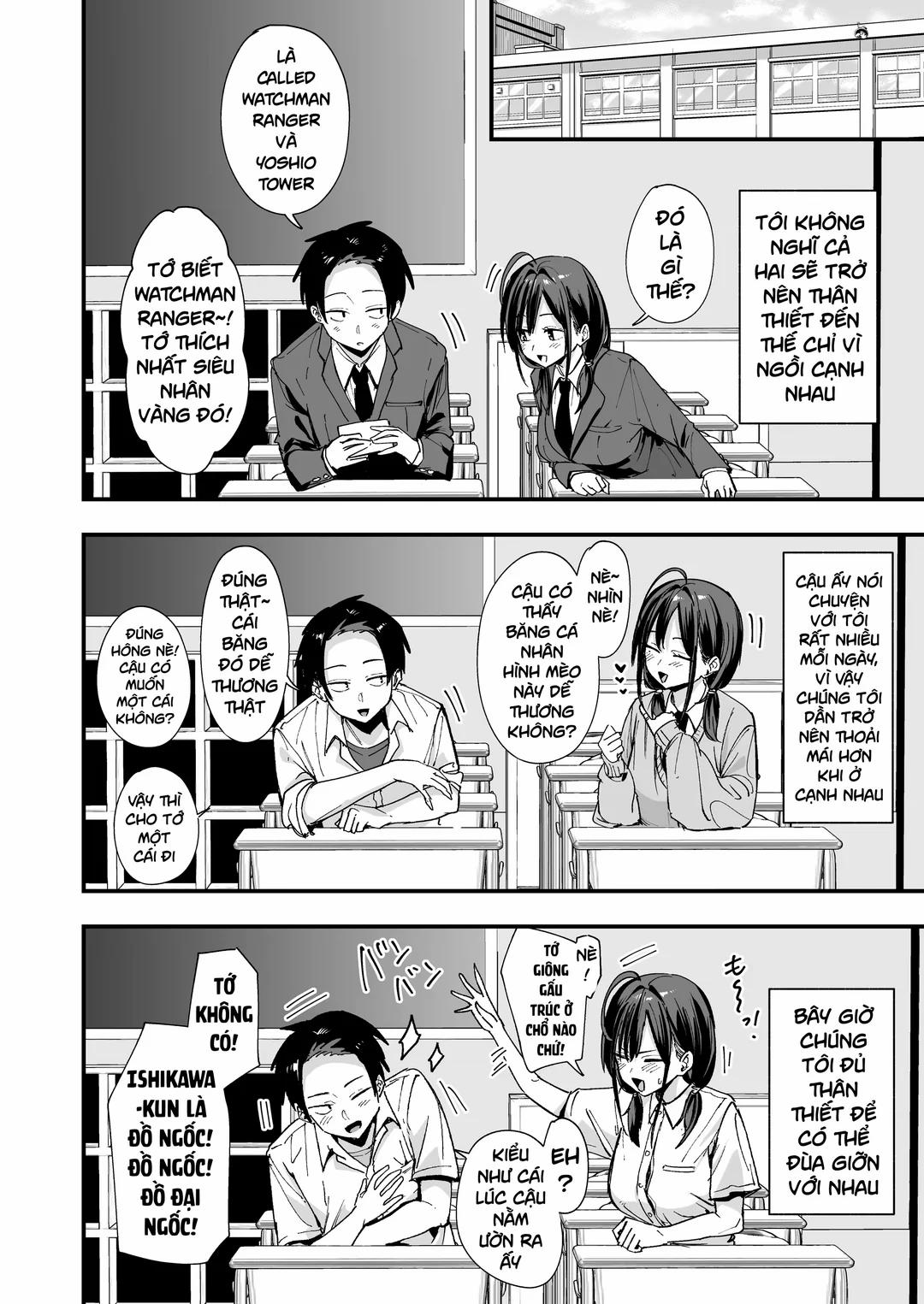 Tonari no Seki no Tomodachi to Issho ni Onanii Suru Hanashi Oneshot trang 4