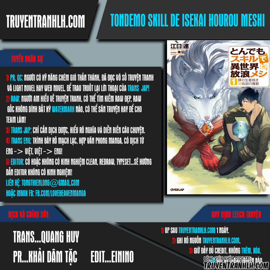 Tondemo Skill De Isekai Hourou Meshi 1 trang 0