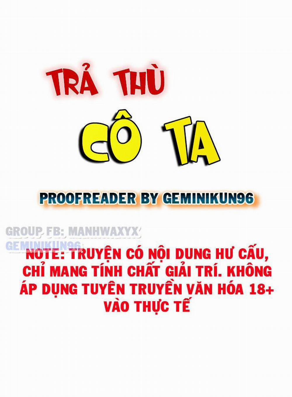 Trả Thù Cô Ta 18 trang 3