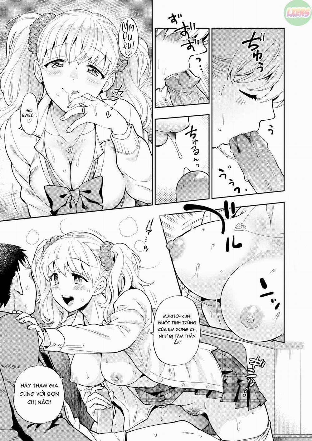 Trai tơ và chị gái đĩ thõa 3 - Em trai tân và 3 chị gái dâm - Chuyện của Maho | Virgin Little Brother &amp; 3 Sluts - Maho-chan's Tale trang 15