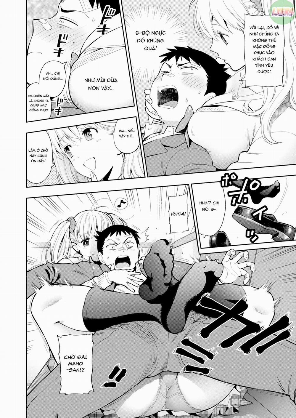 Trai tơ và chị gái đĩ thõa 3 - Em trai tân và 3 chị gái dâm - Chuyện của Maho | Virgin Little Brother &amp; 3 Sluts - Maho-chan's Tale trang 4