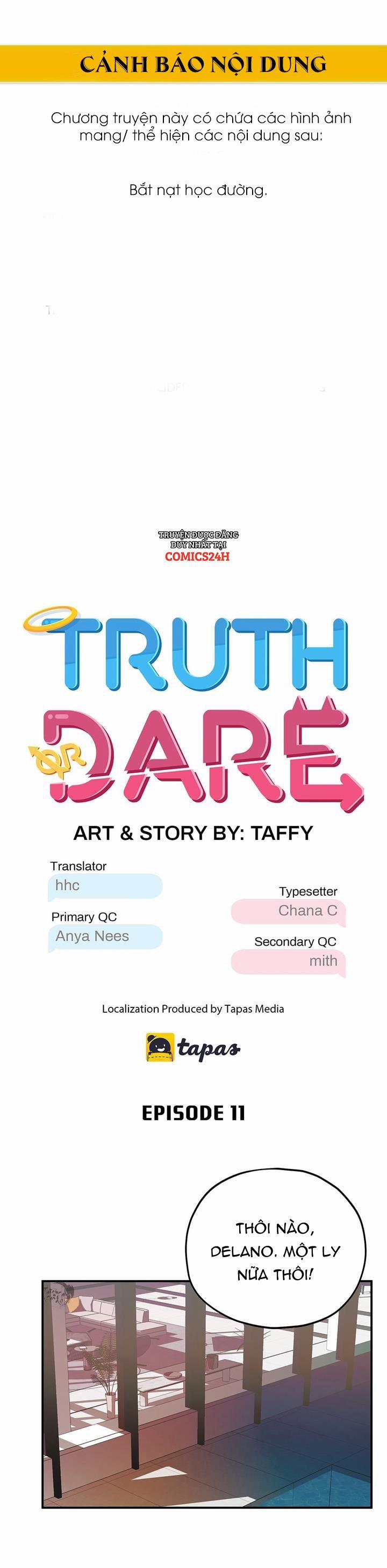 Truth Or Dare 11 trang 0