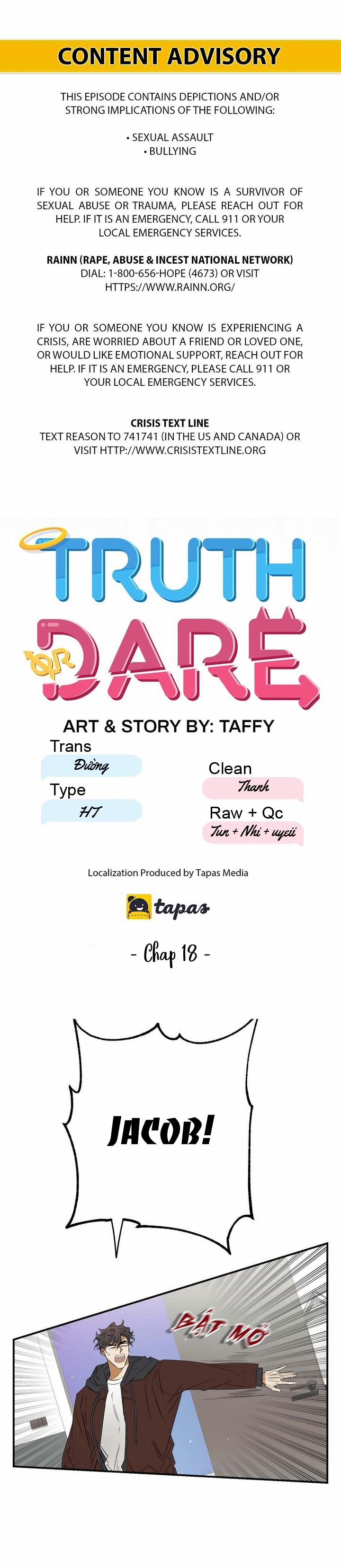 Truth Or Dare 18 trang 0