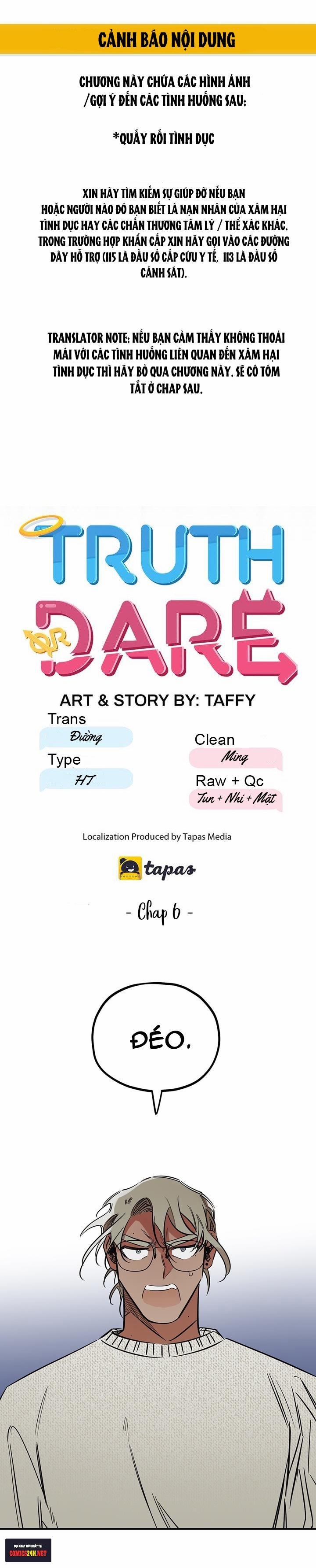 Truth Or Dare 6 trang 0