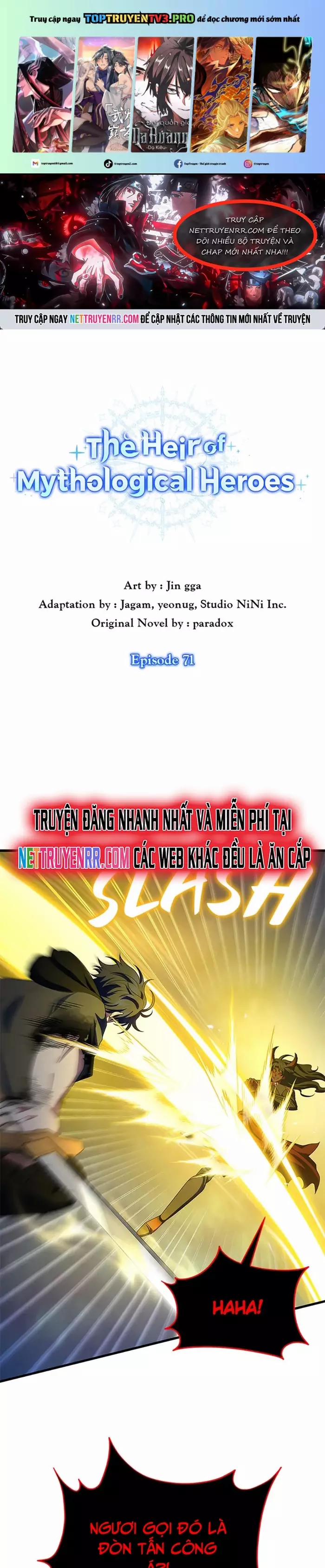 Truyền Nhân Của Thần Thoại Anh Hùng 71 trang 0