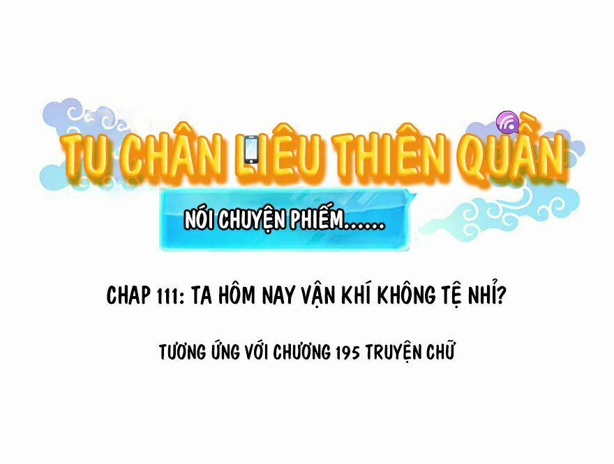 Tu Chân Nói Chuyện Phiếm Quần 111 trang 1