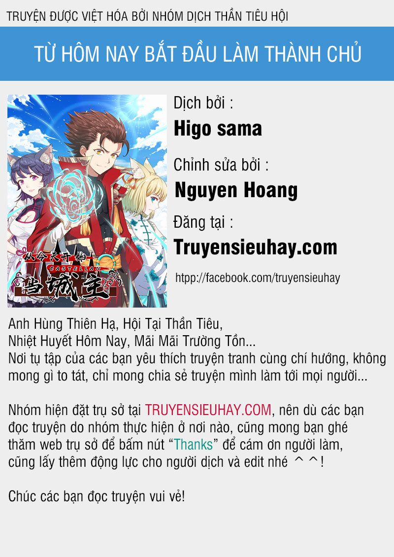 Từ Hôm Nay Bắt Đầu Làm Thành Chủ 25 trang 0